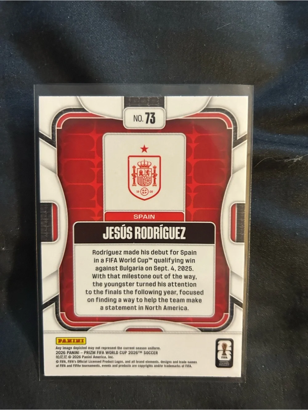 Panini Prizm Kids Trading Card - Red, Blue, Yellow
